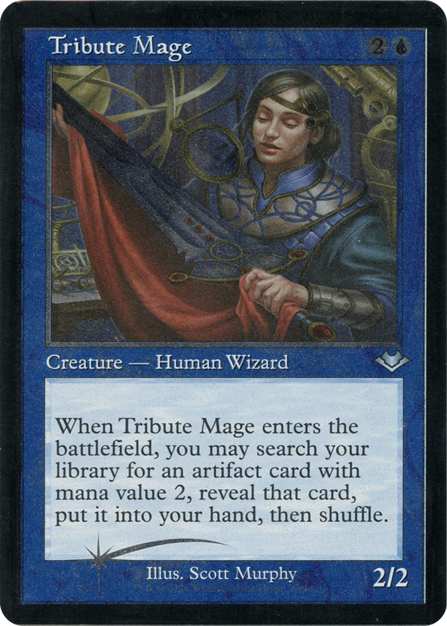 Tribute Mage (Retro Frame) (Foil Etched) [MH1 - 10]