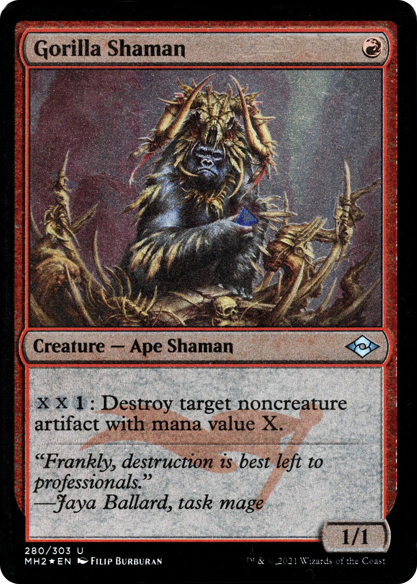 Gorilla Shaman (Foil Etched) [MH2 - 280]