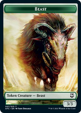 Beast // Dragon Spirit Double-Sided Token