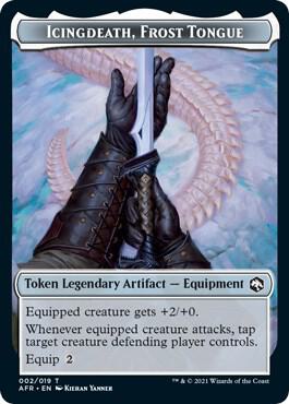 Treasure // Icingdeath, Frost Tongue Double-Sided Token (Back)