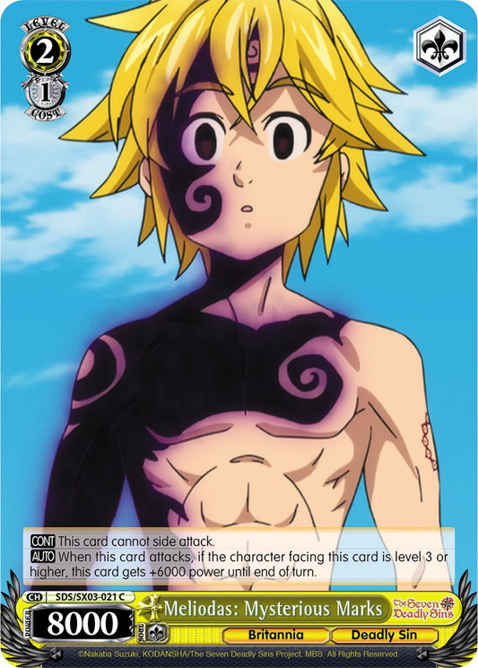 Meliodas: Mysterious Marks [SDS/SX03 - SDS/SX03-021 C]