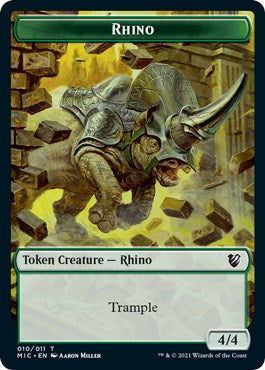 Rhino // Wolf Double-Sided Token