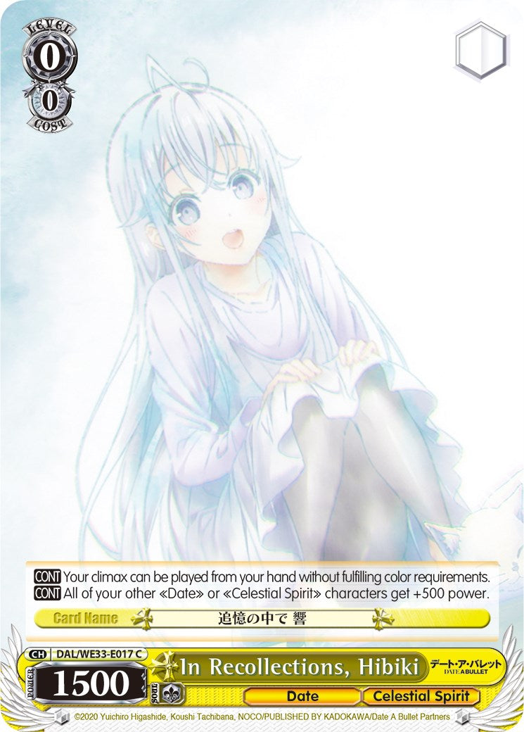 In Recollections, Hibiki (Parallel Foil)