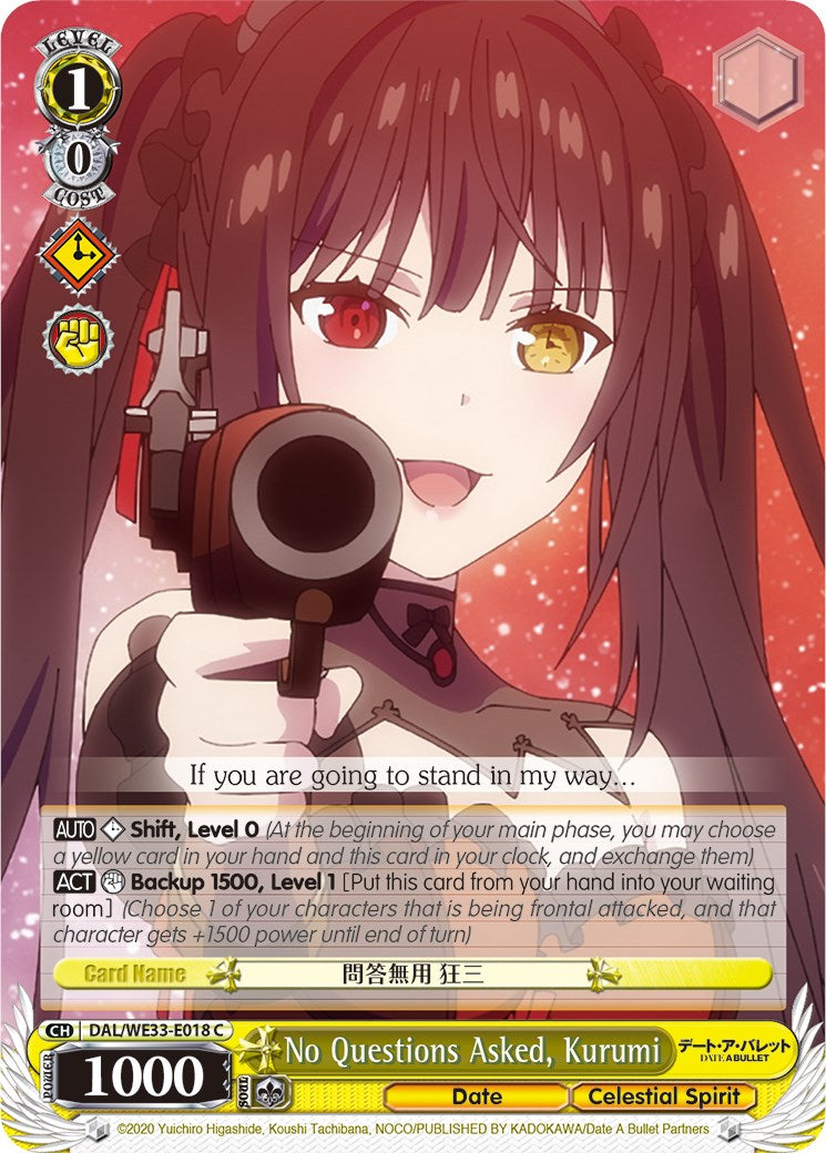 No Questions Asked, Kurumi