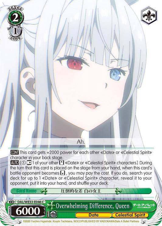 Overwhelming Difference, Queen