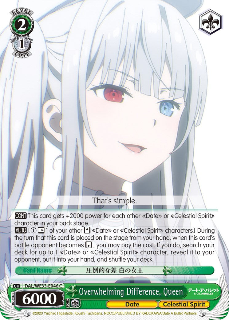 Overwhelming Difference, Queen (Parallel Foil)