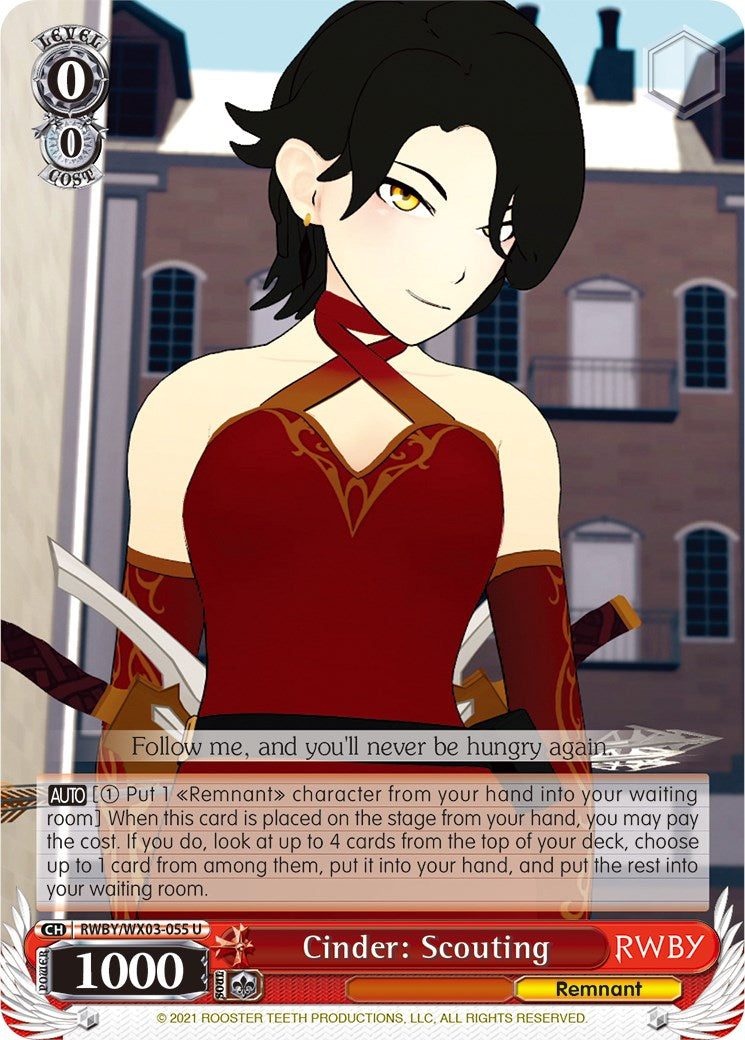 Cinder: Scouting [RWBY/WX03 - RWBY/WX03-055 U]