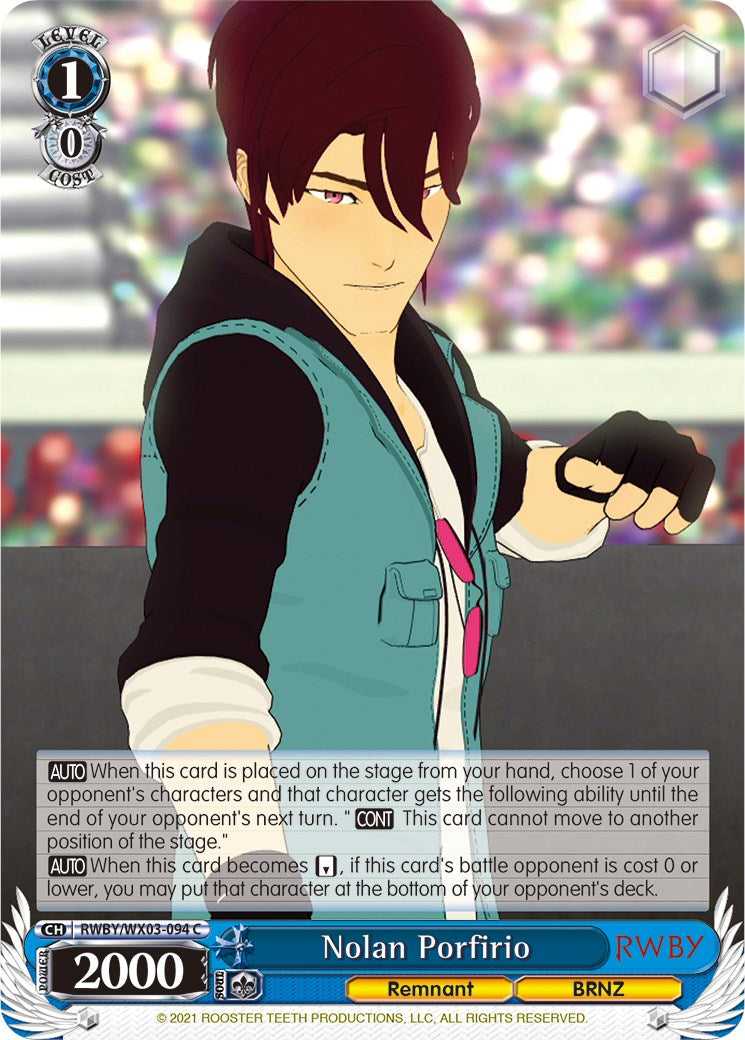 Nolan Porfirio [RWBY/WX03 - RWBY/WX03-094 C]