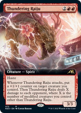 Thundering Raiju (Extended Art) [NEO - 472]