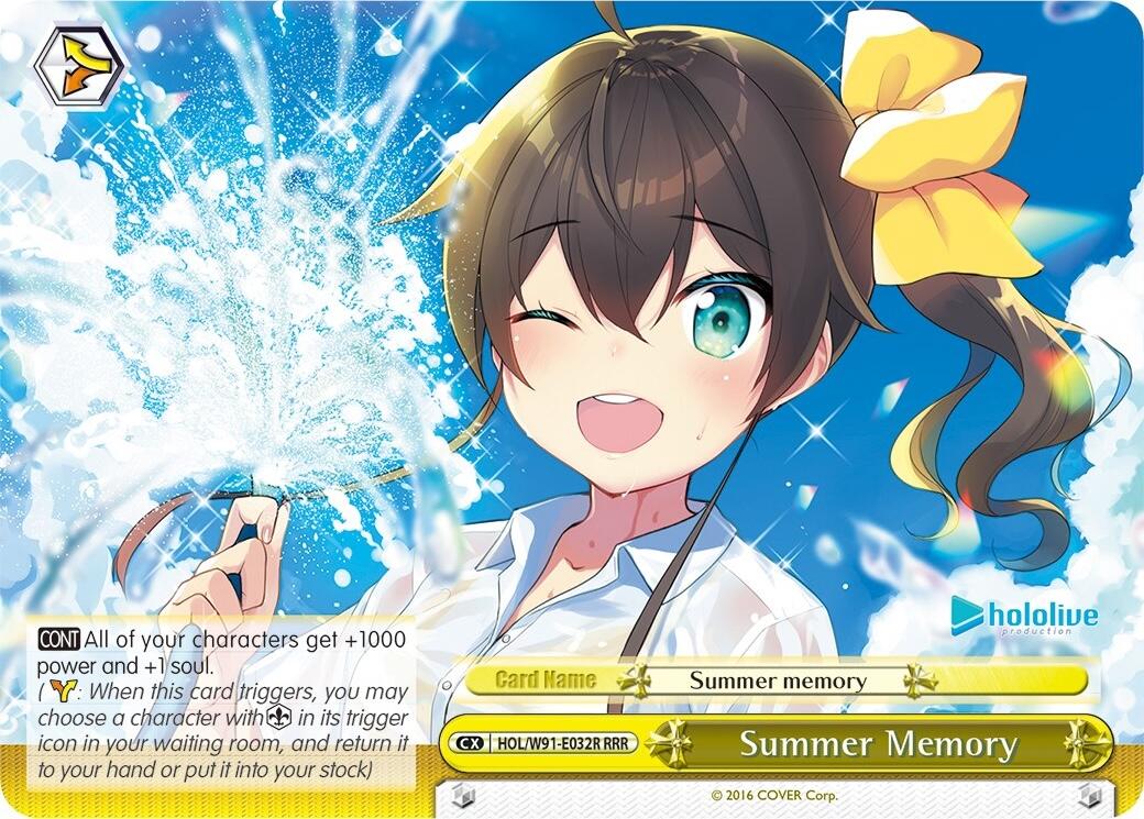 Summer Memory (RRR) [HOL/W91 - HOL/W91-E032R RRR]