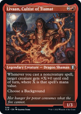 Livaan, Cultist of Tiamat (Foil Etched) [CLB - 508]