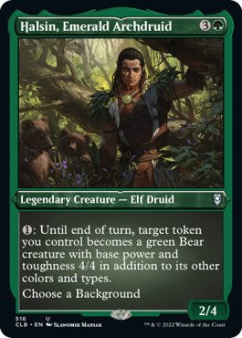 Halsin, Emerald Archdruid (Foil Etched) [CLB - 516]