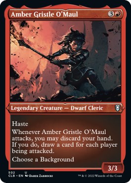 Amber Gristle O'Maul (Foil Etched) [CLB - 502]