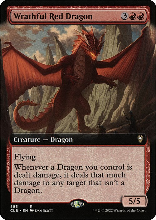 Wrathful Red Dragon (Extended Art) [CLB - 585]