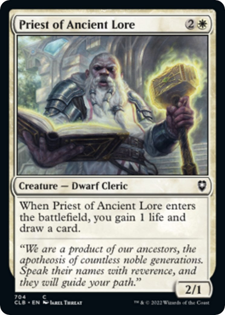 Priest of Ancient Lore [CLB - 704]