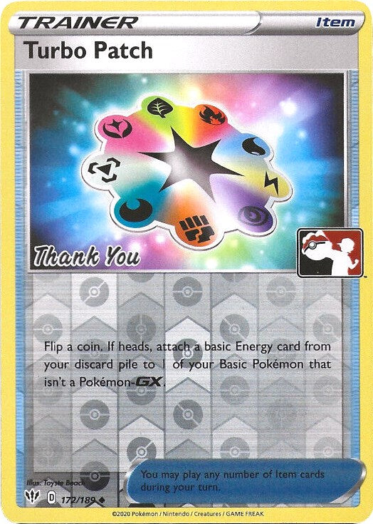 Turbo Patch - 172/189 (Pokemon League) [Thank You]