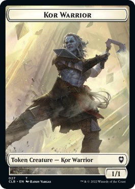 Kor Warrior // Wizard Double-Sided Token