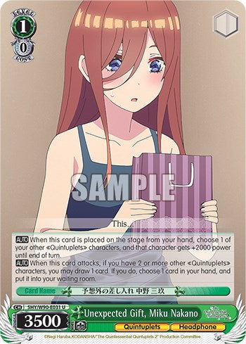 Unexpected Gift, Miku Nakano [5HY/W90 - 5HY/W90-E031 U]