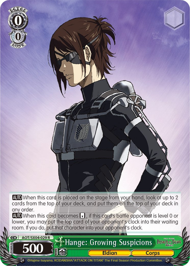 Hange: Growing Suspicions