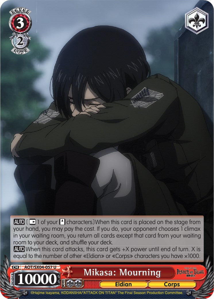 Mikasa: Mourning [AOT3 - AOT/SX04-057 U]