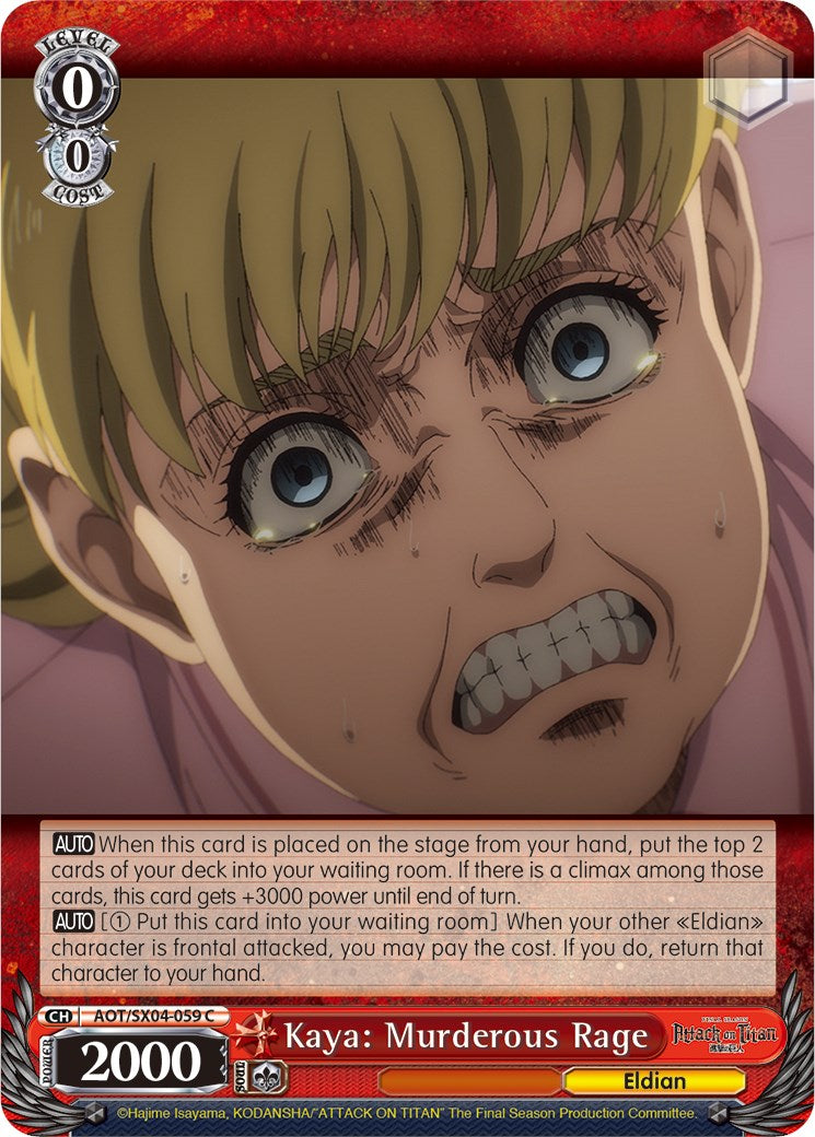 Kaya: Murderous Rage [AOT3 - AOT/SX04-059 C]