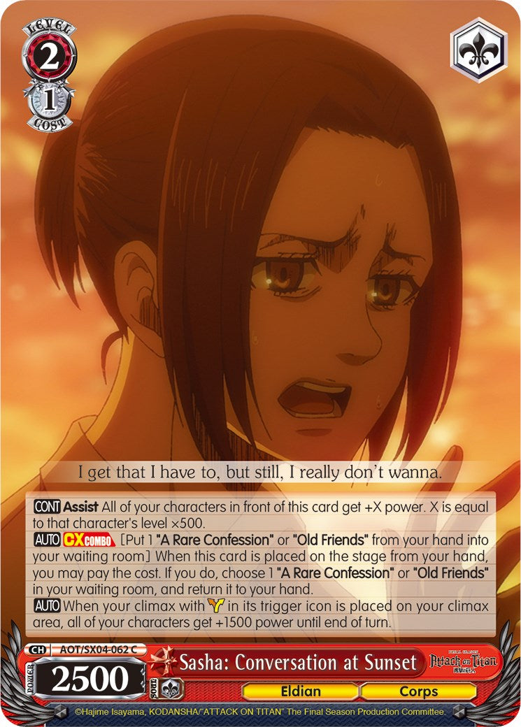 Sasha: Conversation at Sunset [AOT3 - AOT/SX04-062 C]