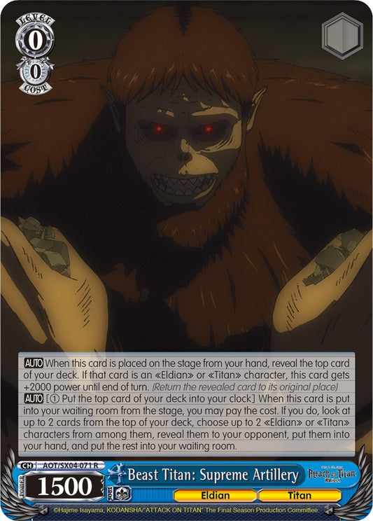 Beast Titan: Supreme Artillery [AOT3 - AOT/SX04-071 R]