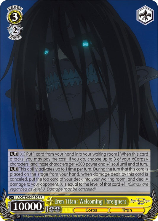 Eren Titan: Welcoming Foreigners