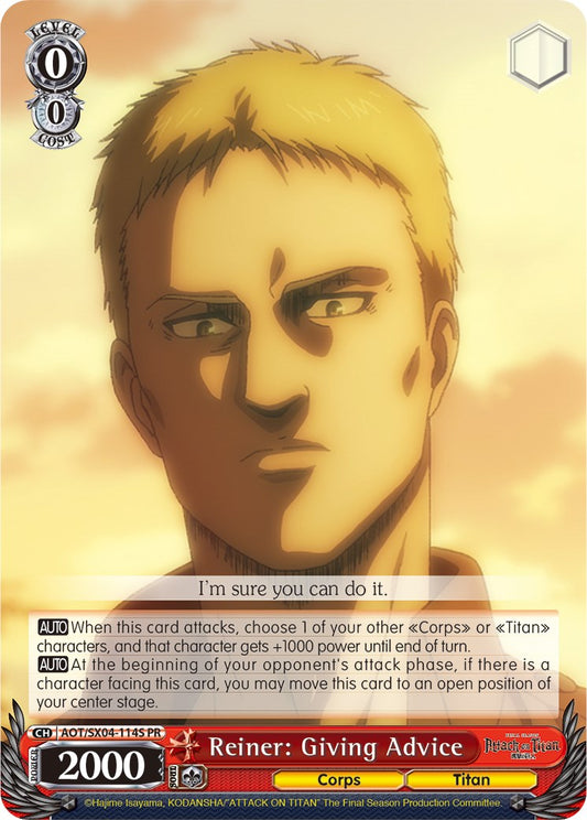 Reiner: Giving Advice (Foil) [AOT3 - AOT/SX04-114S PR]