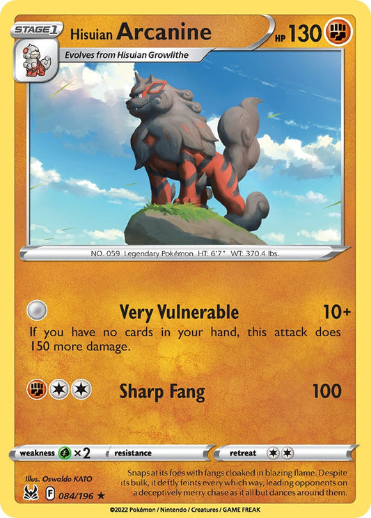 Hisuian Arcanine - 084/196