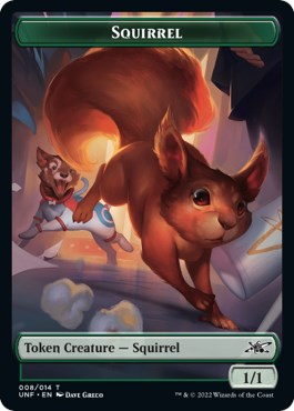Squirrel // Food (010) Double-sided Token