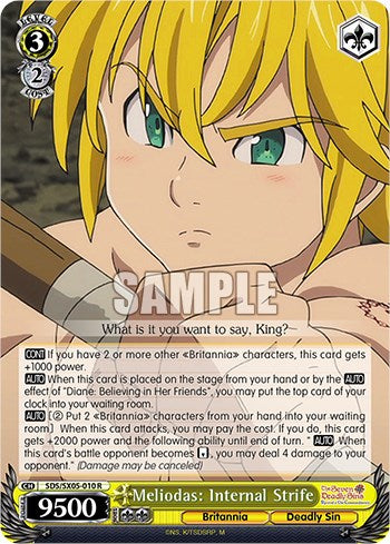 Meliodas: Internal Strife [SDS - SDS/SX05-010 R]