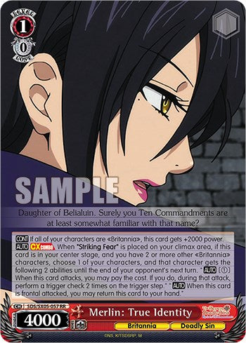 Merlin: True Identity [SDS - SDS/SX05-057 RR]