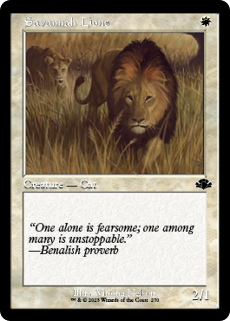 Savannah Lions (Retro Frame) [DMR - 270]