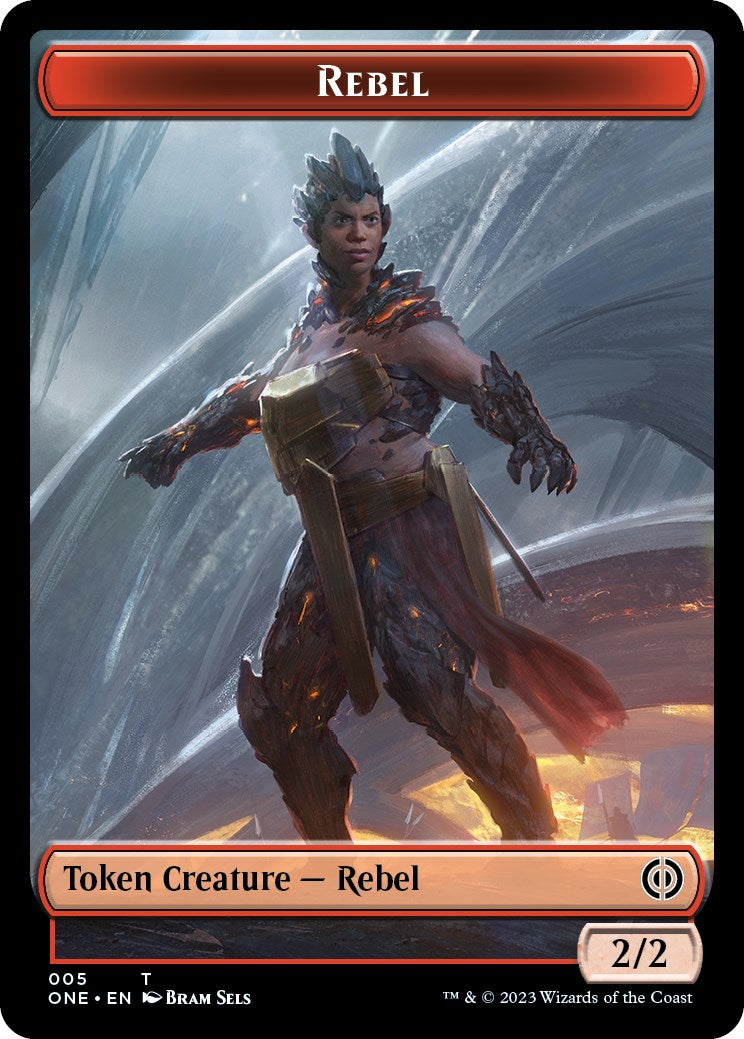 Rebel // Phyrexian Golem Double-sided Token