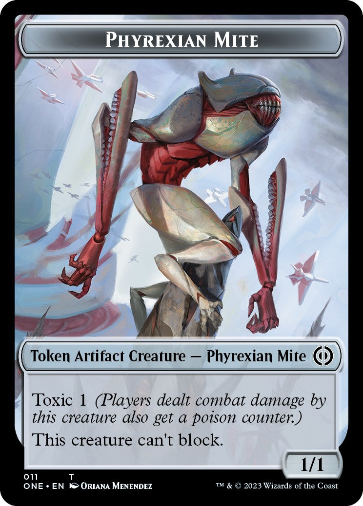Phyrexian Mite (011) // Samurai Double-sided Token