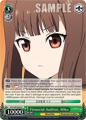 Financial Auditor, Miko