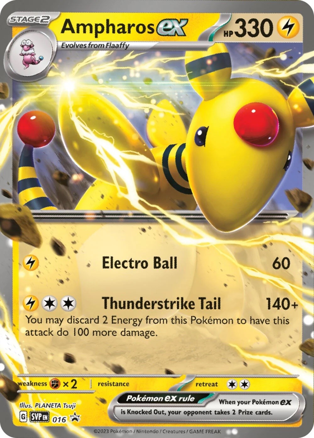 Ampharos ex - 016