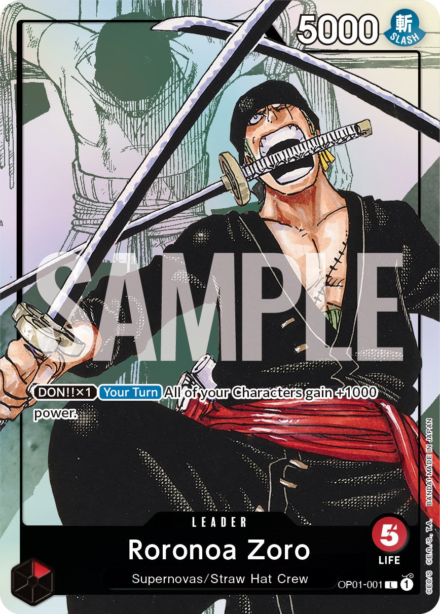 Roronoa Zoro - OP01-001 (Alternate Art) [OP-PR - OP01-001]