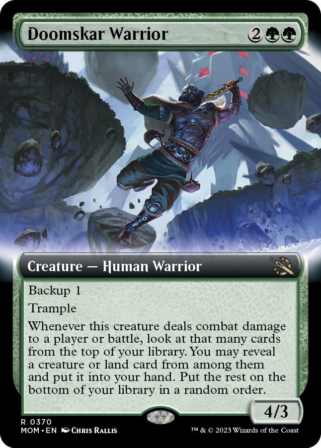 Doomskar Warrior (Extended Art) [MOM - 370]