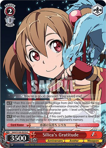 Silica's Gratitude [SAO/S100 - SAO/S100-E070 C]