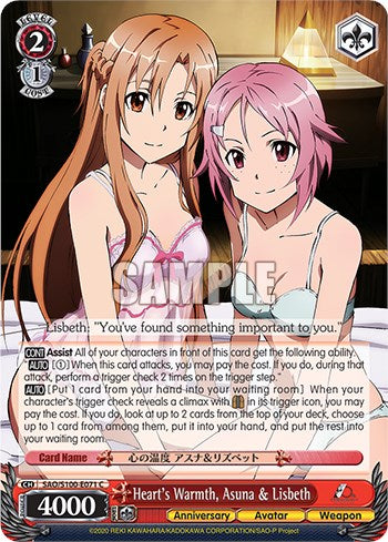 Heart's Warmth, Asuna & Lisbeth [SAO/S100 - SAO/S100-E071 C]