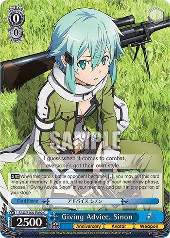 Giving Advice, Sinon [SAO/S100 - SAO/S100-E092 C]