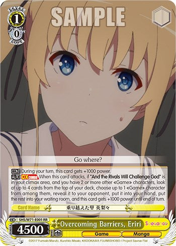 Overcoming Barriers, Eriri