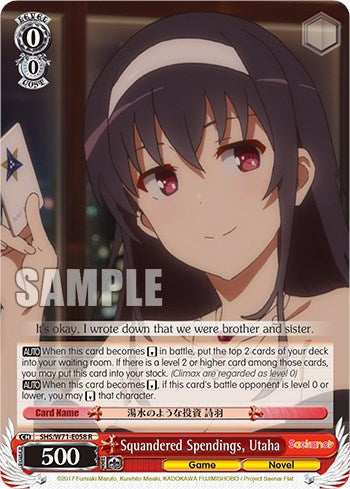 Squandered Spendings, Utaha