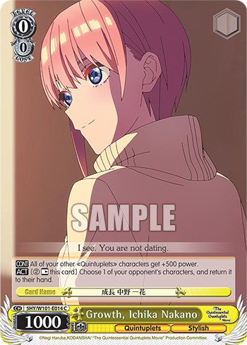 Growth, Ichika Nakano [5HY/W101-E014 C]