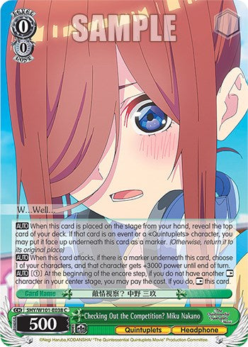 Checking Out the Competition? Miku Nakano [5HY/W101-E038 C]