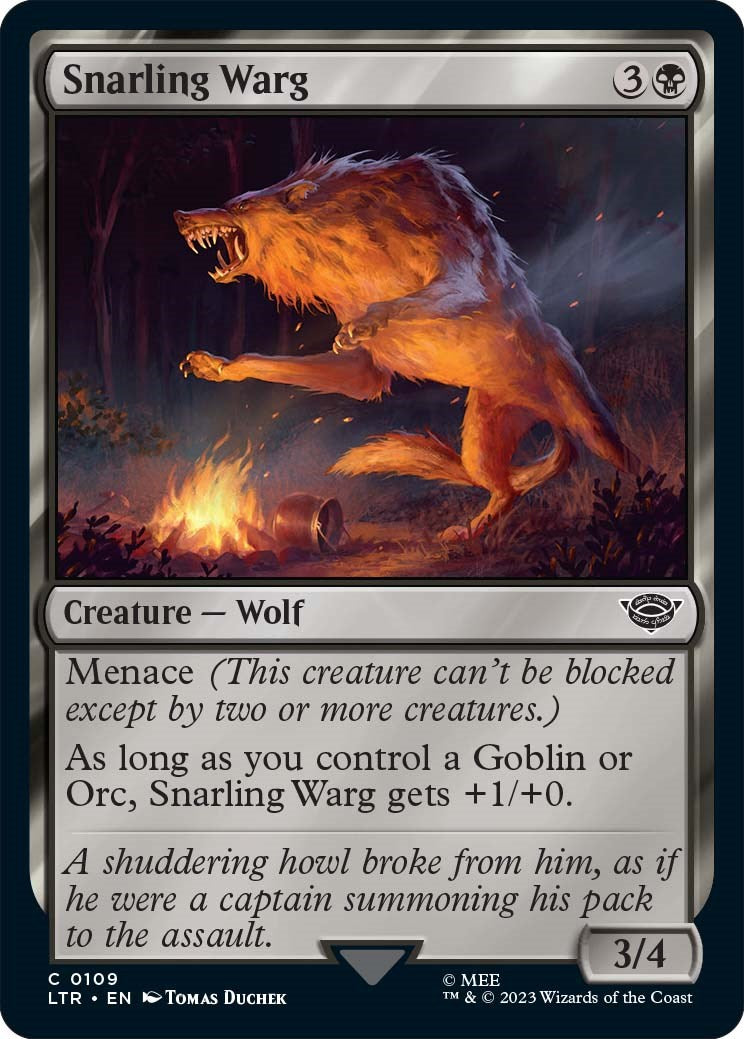 Snarling Warg [LTR - 109]