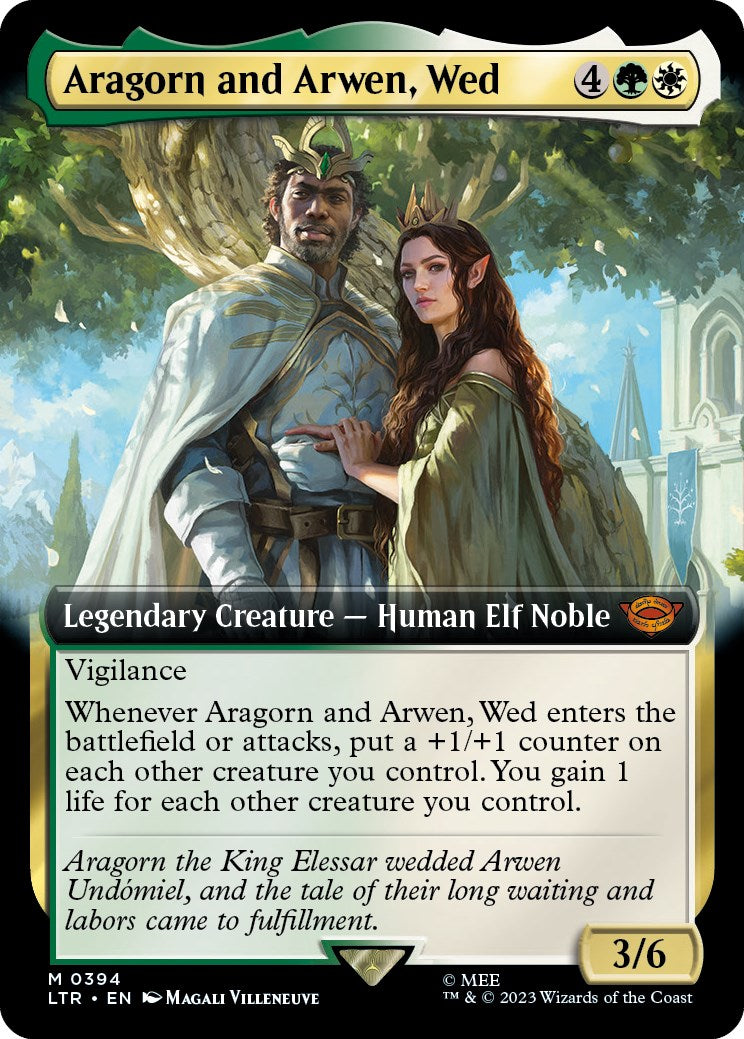 Aragorn and Arwen, Wed (Extended Art) [LTR - 394]