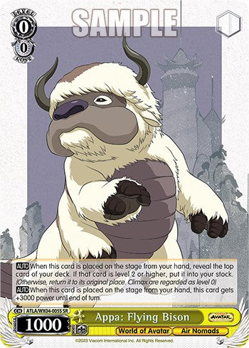 Appa: Flying Bison (SR) [ATLA/WX04 - ATLA/WX04-005S SR]